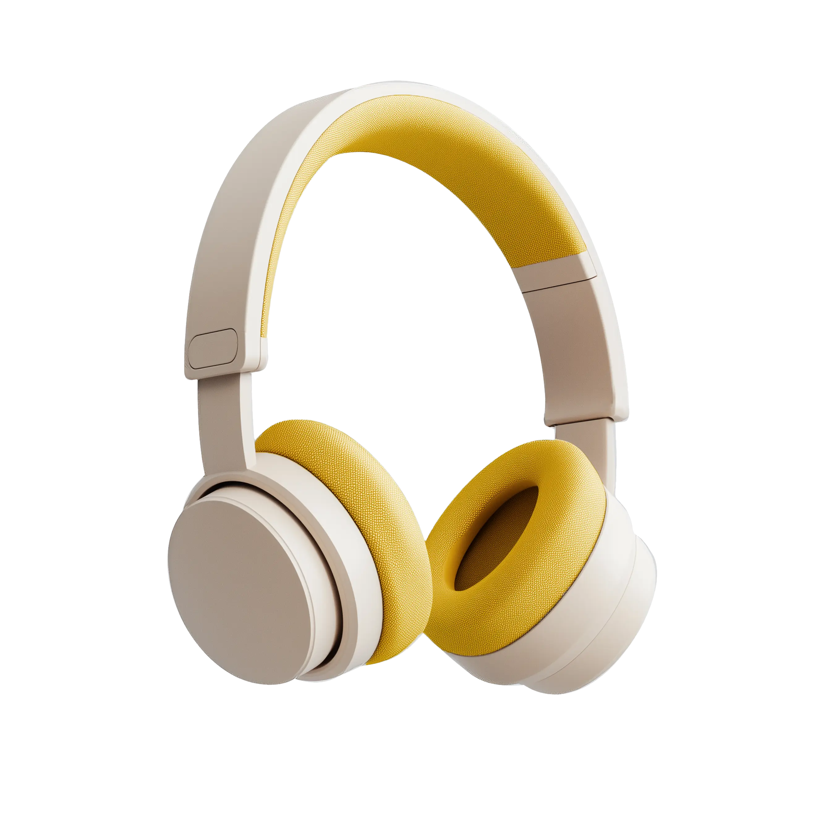 yellow headphones